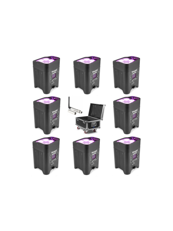 Location Pack 8 Proj. 6x12W Accu HF