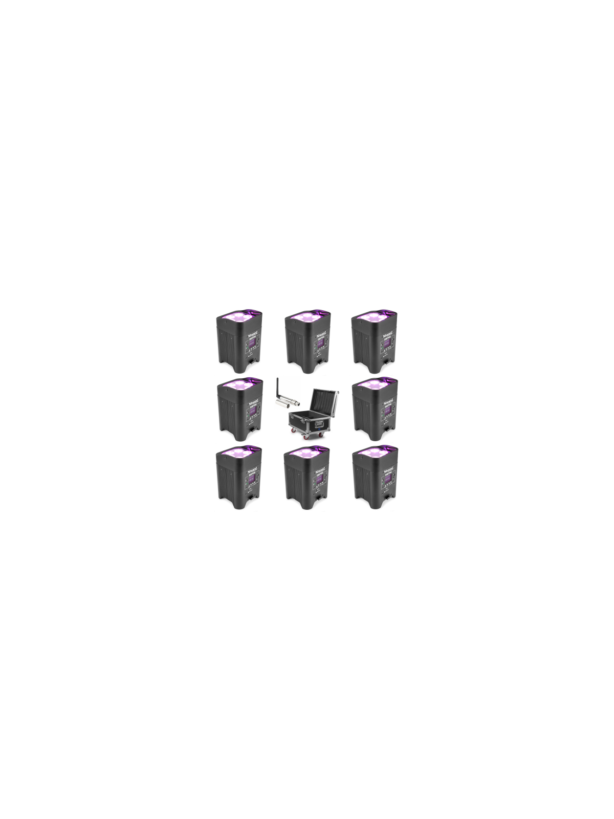 Location Pack 8 Proj. 6x12W Accu HF
