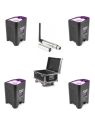 Location Pack 4 Projecteurs 6x12W Accu HF