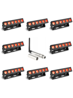 Location Pack 8 Barres 6x12W Accu HF