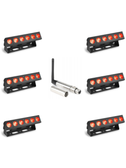 Location Pack 6 Barres 6x12W Accu HF