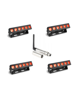 Location Pack 4 Barres 6x12W Accu HF