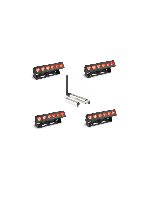Location Pack 4 Barres 6x12W Accu HF
