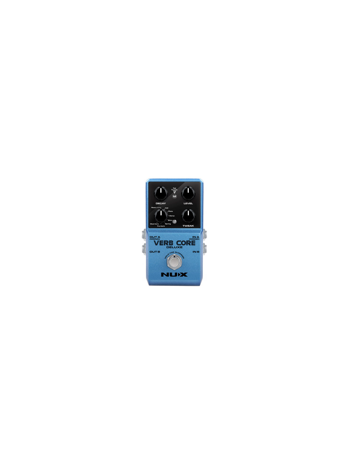 NUX - VERBCORE-DLX Effet Reverb
Pédale Amplis effets Reverb / Numérique reverb - 8 modes