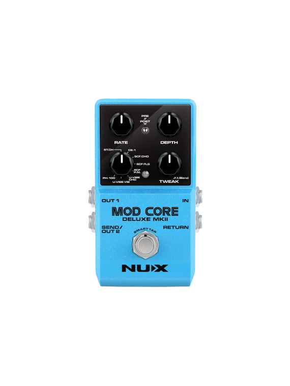 NUX - MODCORE-DLX-MK2 Effet Chorus
Pédale Numérique modulation - 8 modes