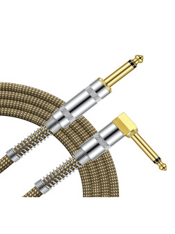 GROOVIT® Câble Marron Tressé Blindé D/C 3m