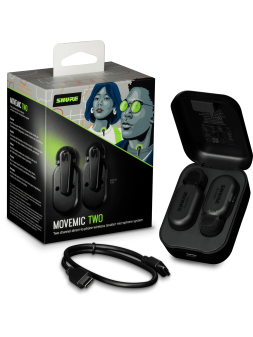 SHURE MV-TWO-Z6
Emetteur - 2 Micros cravate sans fil nomade