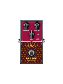 Pédale d'effet Overdrive NUX - DIAMOND-63OD
Analogique type British AC-30