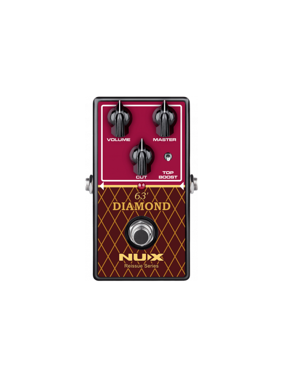 Pédale d'effet Overdrive NUX - DIAMOND-63OD
Analogique type British AC-30