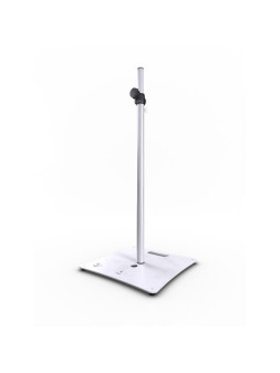 Pied pour enceinte avec embase lourde carrée - Blanc