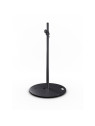 Pied pour enceinte avec embase lourde ronde - Noir
