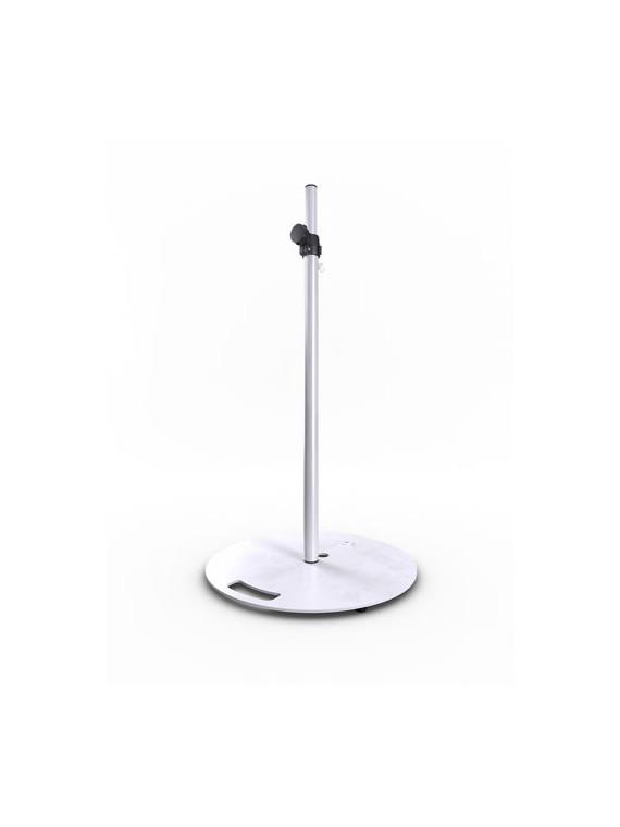 Pied pour enceinte avec embase lourde ronde - Blanc