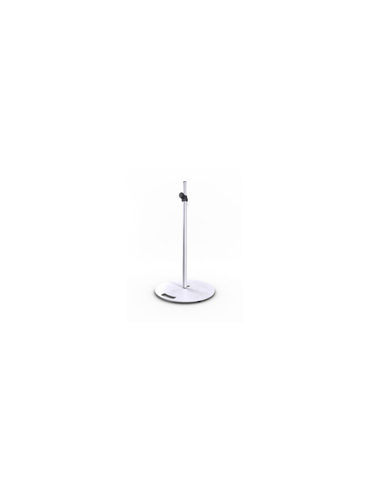Pied pour enceinte avec embase lourde ronde - Blanc