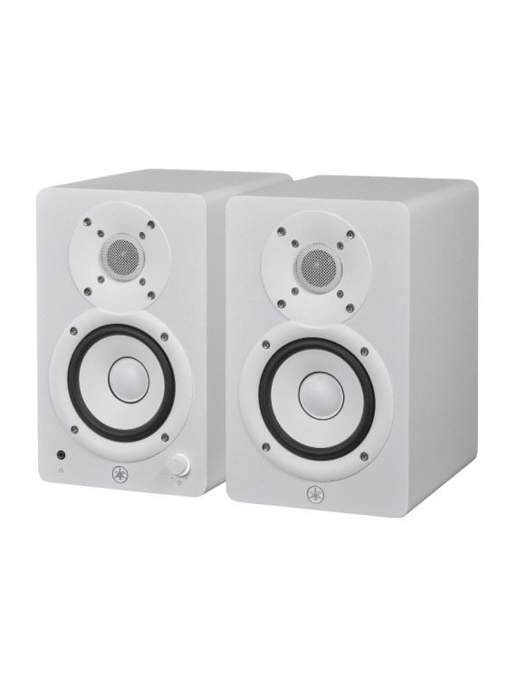 Enceintes de monitoring Yamaha HSW4 blanche la paire