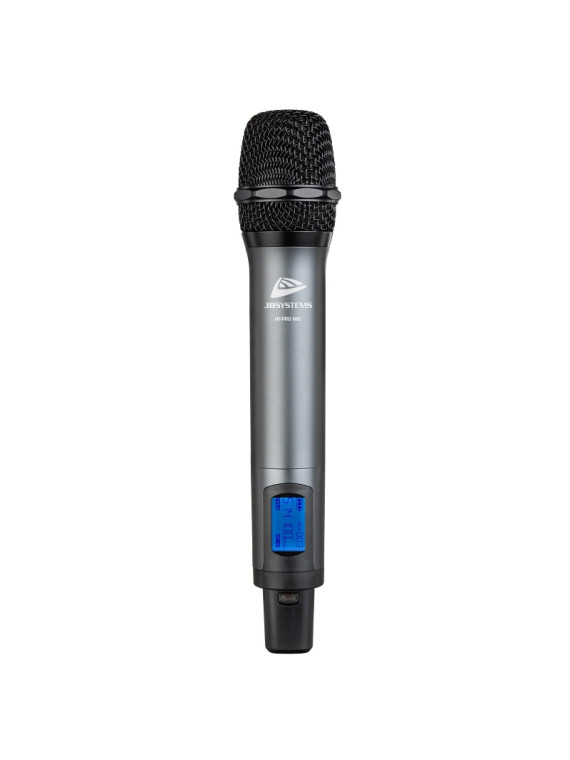Microphone à main sans fil Jb Systems HF-PRO MIC
à utiliser avec le HF-PRO QUAD RECEIVER et le HF-PRO TWIN DIVERSITY