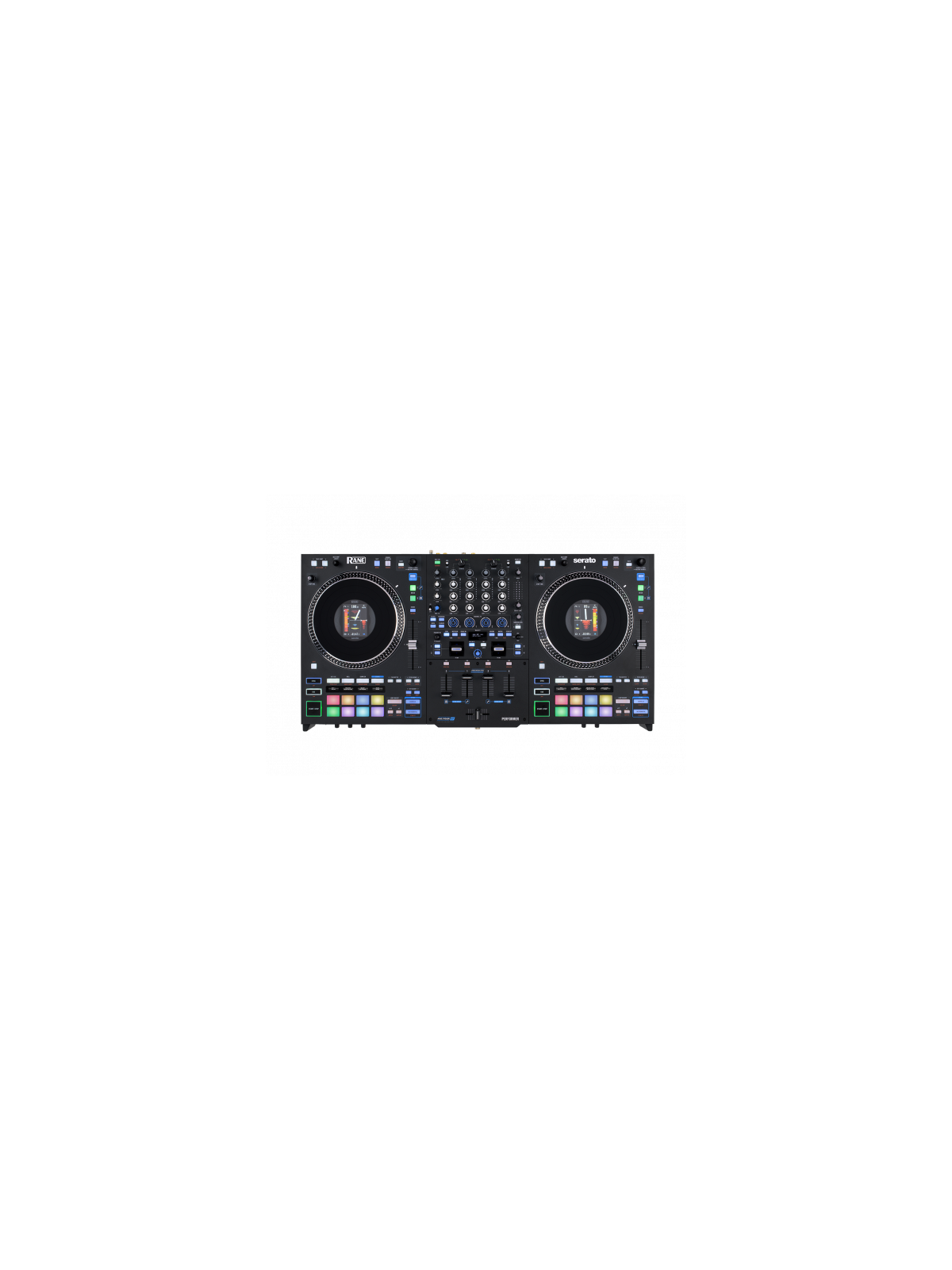 Rane - PERFORMER Controleur DJ Motorisé
4 canaux, plateaux motorisés, stems Serato, 16 pads