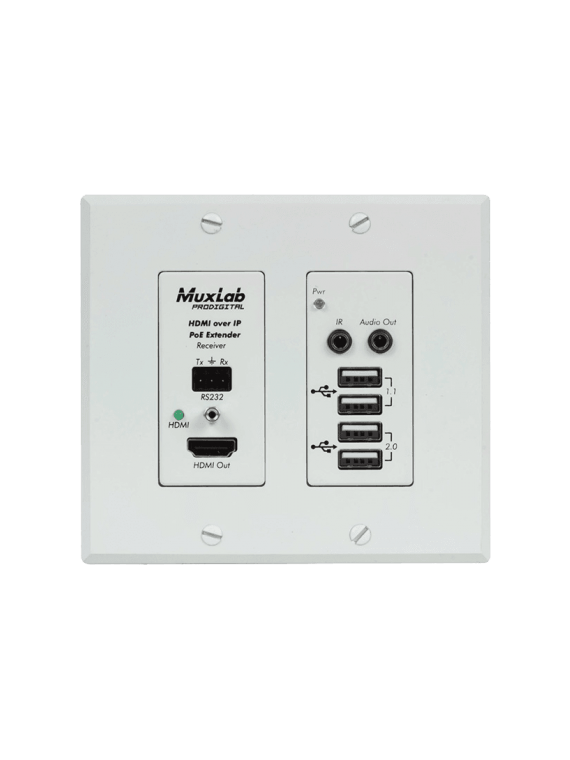 MUXLAB - 500777-RX
Récepteur HDMI/USB 4K sur IP