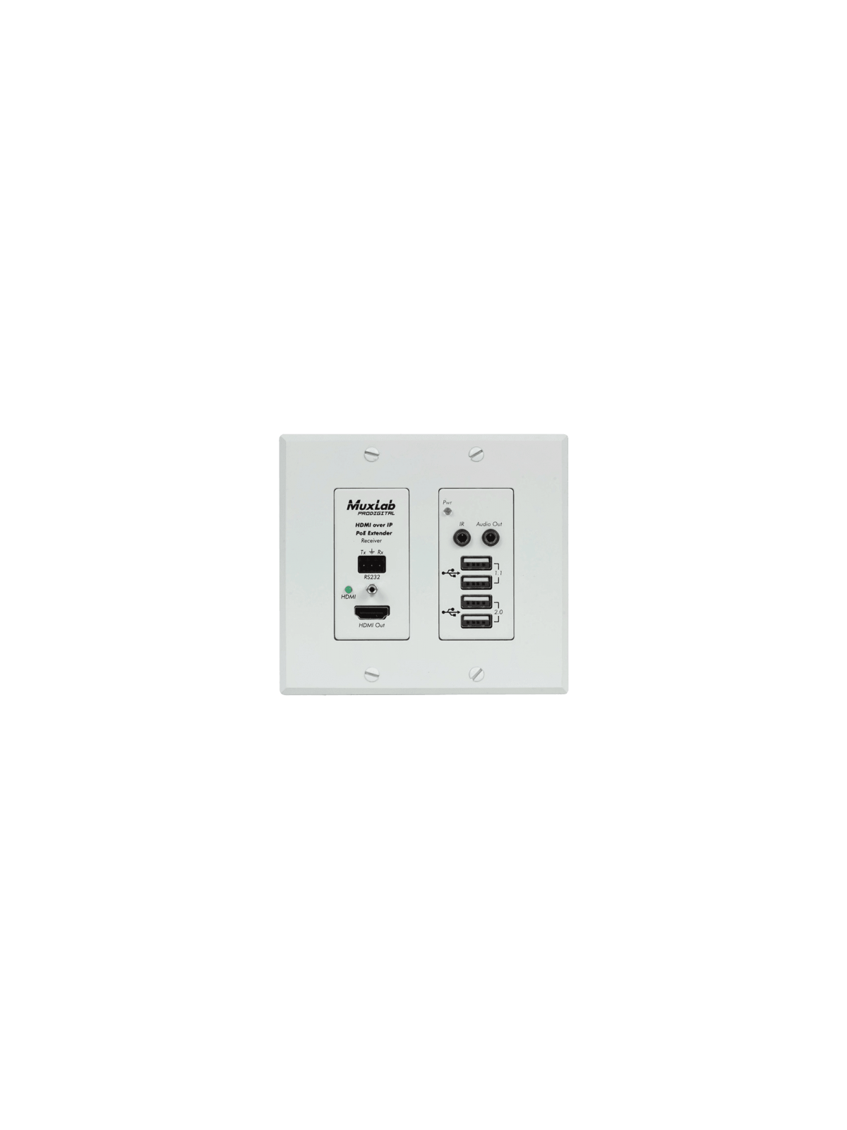 MUXLAB - 500777-RX
Récepteur HDMI/USB 4K sur IP