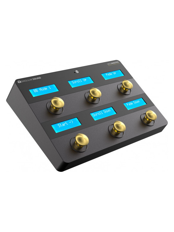 Pédalier Midi Singular Sound - MIDI-MAESTRO-GOLD
Pédalier Midi 6 switchs + 6 écrans