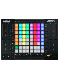 Contrôleur AKAI PROFESSIONAL - APC64
Pour Ableton - Contrôleur Ableton 8x8 pads, 8 bandes tactiles, CV/Gate