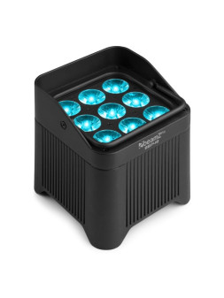 BeamZ PAR à LED sur batterie, 9 x 12W 6-en-1, IP65, WDMX, BBP48