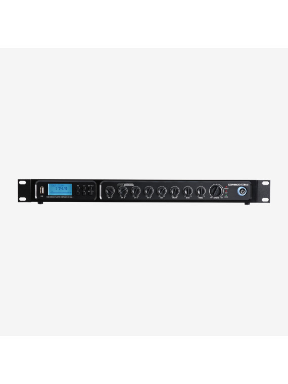 Audiophony COMBO240Evo

Amplificateur-mixeur 100 V de 240 W avec lecteur multimédia intégré : USB, tuner FM, Bluetooth et DAB+