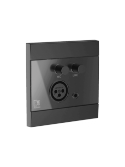 Audac WP210-B
Panneau mural universel - mic/line - noir