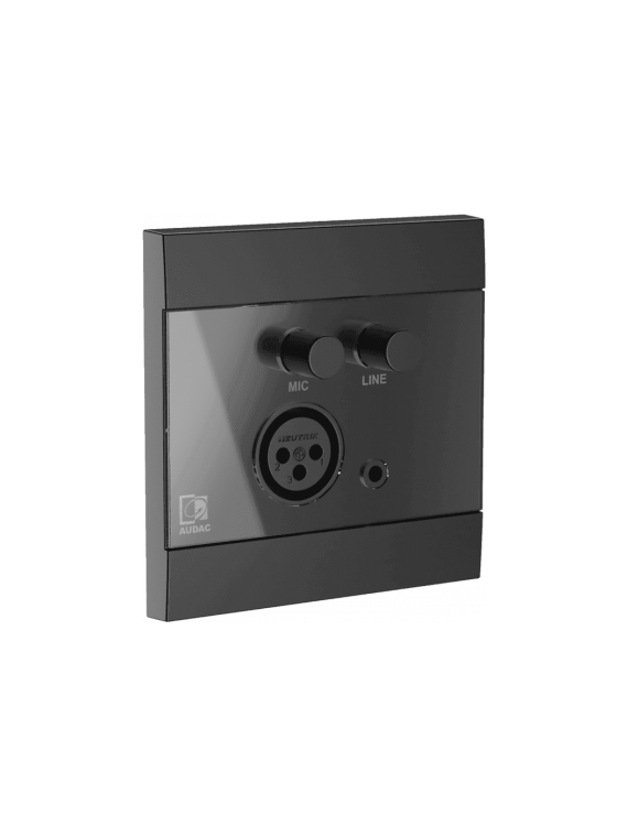 Audac WP210-B
Panneau mural universel - mic/line - noir