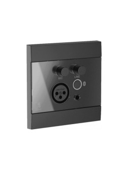 Audac WP225-B
Contrôleur/récepteur mural - mic/line/BT - noir