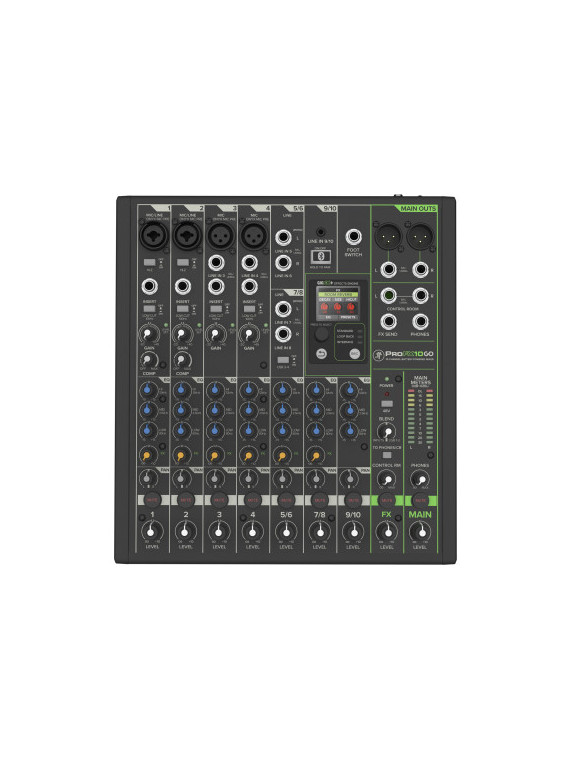 Console MACKIE - PROFX10GO
PROFXV3 - Mixeur 10 voies sur batterie (incluse)