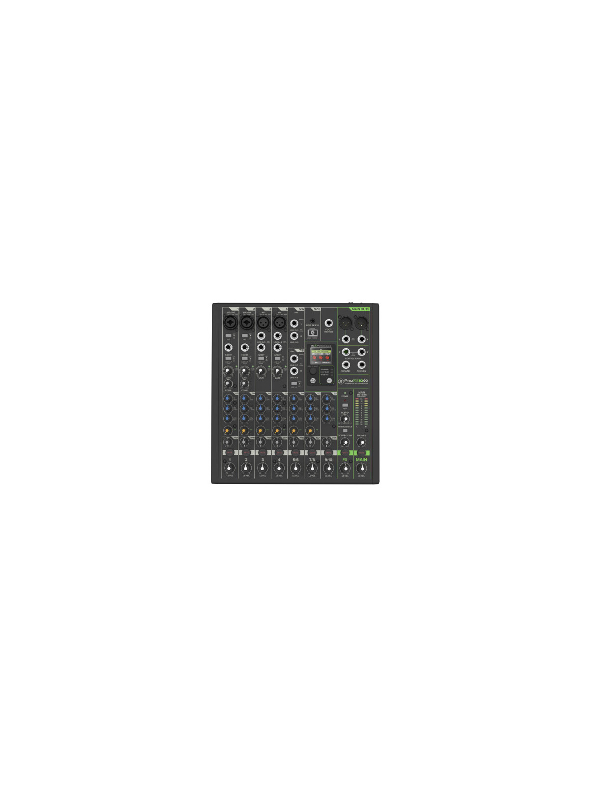 Console MACKIE - PROFX10GO
PROFXV3 - Mixeur 10 voies sur batterie (incluse)