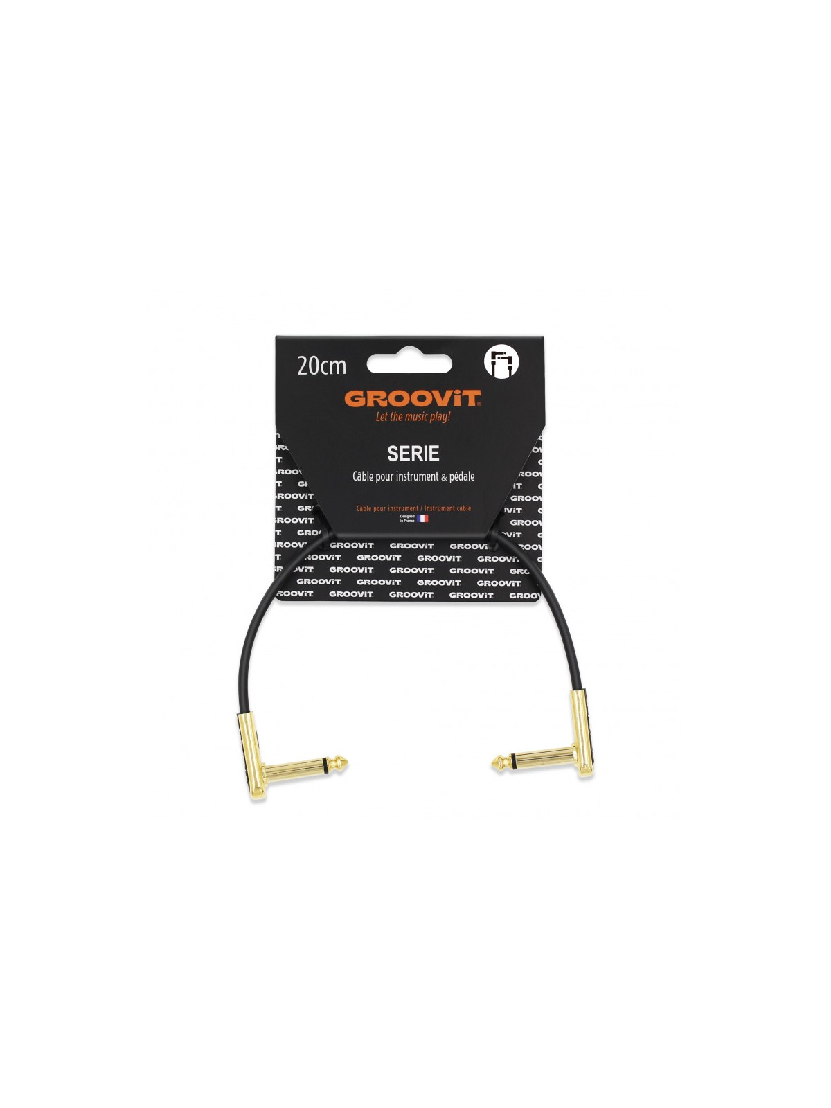 GROOVIT® Câble Patch HQ Plat Blindé 20cm