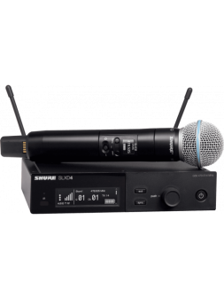 Shure Système complet HF Beta58
Bande de fréquences : K59 : 606 à 650 MHz