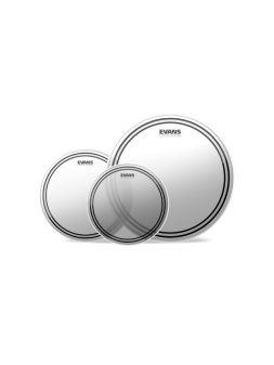 Evans Packs de peaux de toms Evans EC2 sablées, Rock (10", 12" et 16")