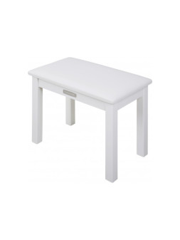 Nux - Banquette piano blanche en bois