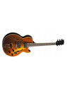 Guitare Electrique Type Hollowbody Jazz single cut - Gold