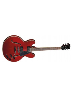 Guitare Electrique Type Hollowbody double cut - Cherry Red