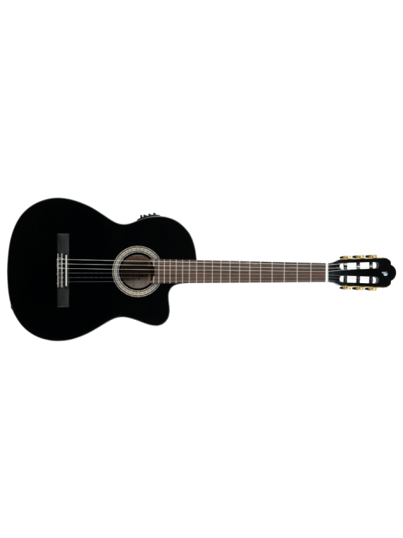 Guitare Electro-Classique PRIMERA 4/4 PRODIPE Noir Brillant