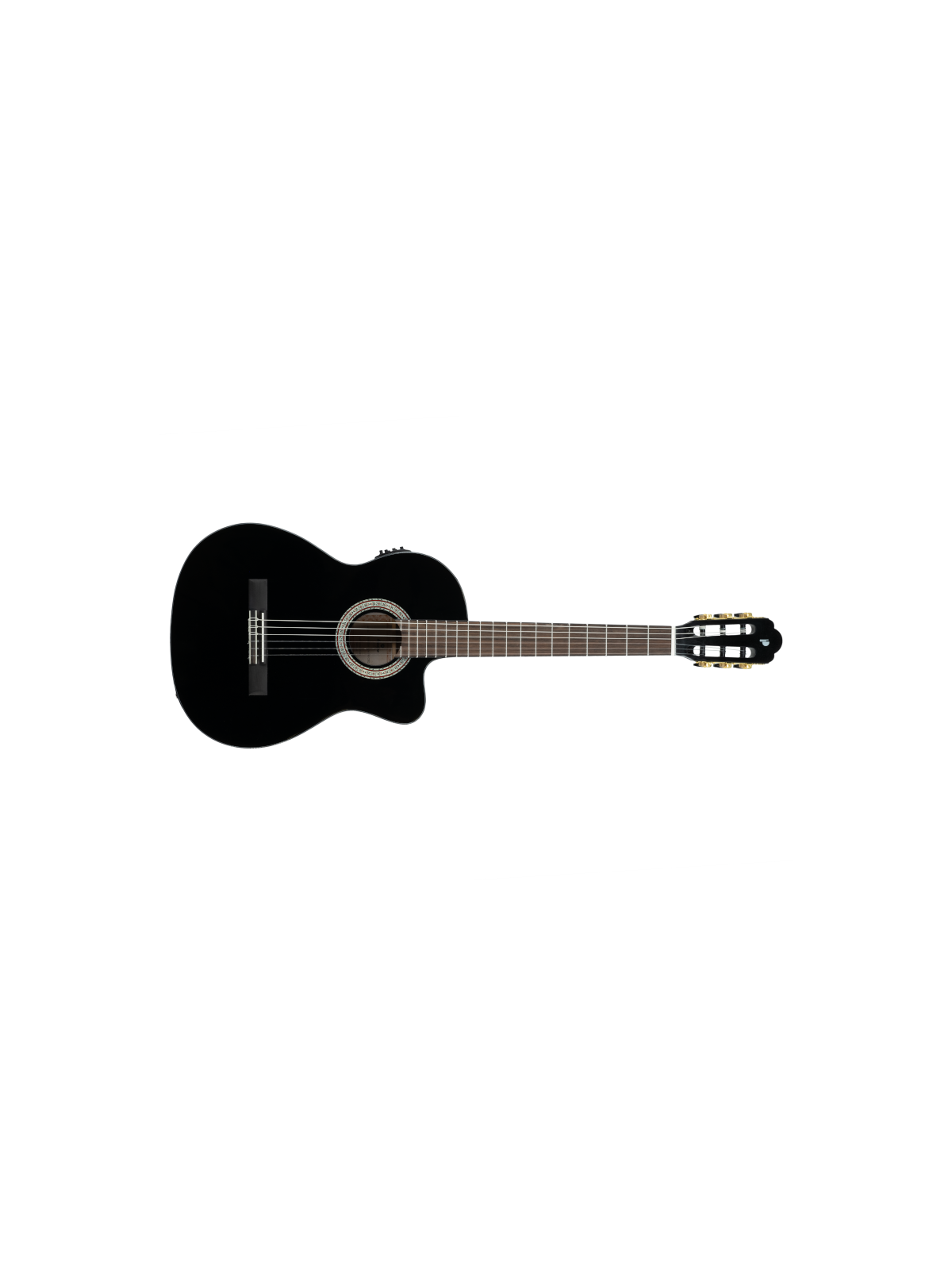 Guitare Electro-Classique PRIMERA 4/4 PRODIPE Noir Brillant