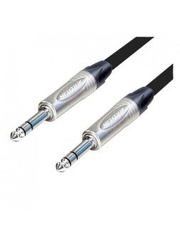 Cordon Jack/jack TRS 1,5m Pro Neutrik

câble pro double blindage