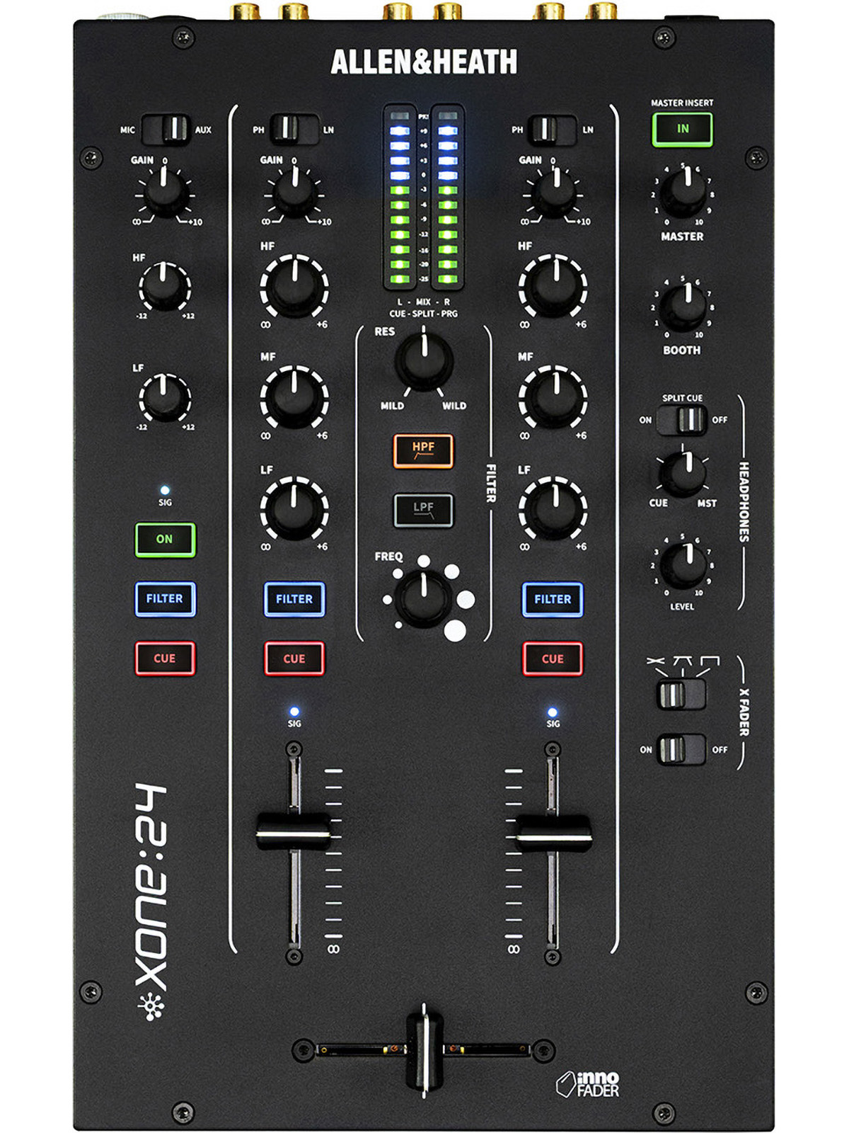 Console de Mixage Dj Allen & Heath - XONE-24
Consoles Club - 4 voies stéréo, 2 out stéréo