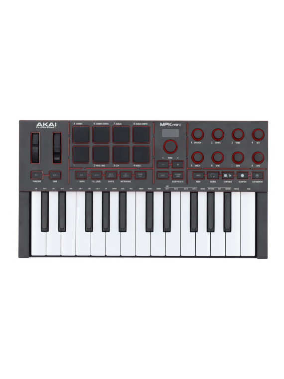 Clavier maitre Akai Pro - MPKMINI4-B noir
Mini touches - 25 touches, 8 pads, 8 encodeurs