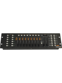 ALGAM LIGHTING - LIGHT192
Contrôleur DMX 12 projecteurs 16 canaux 30 banques de 8 scènes