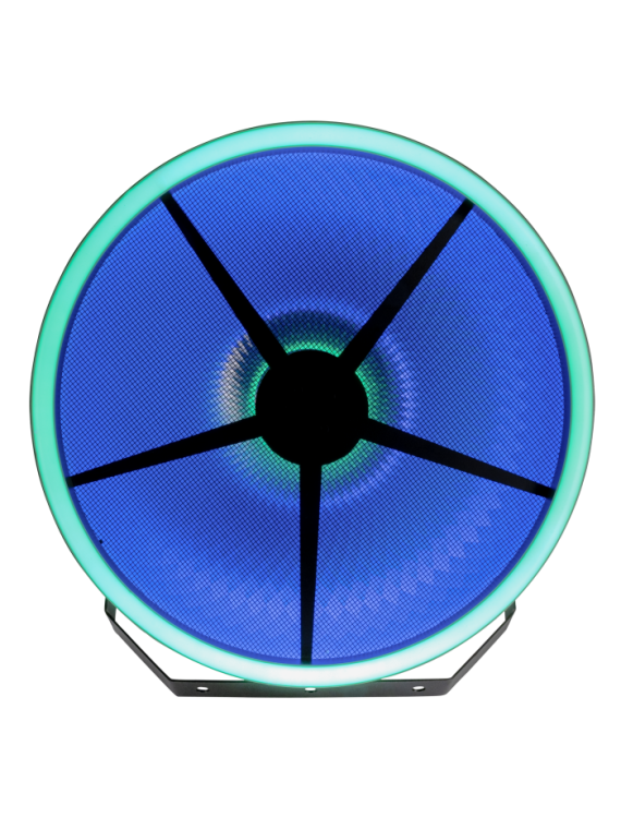 Projecteur d’éclairage rétro avec simulation tungstène et double anneau LED RGB
