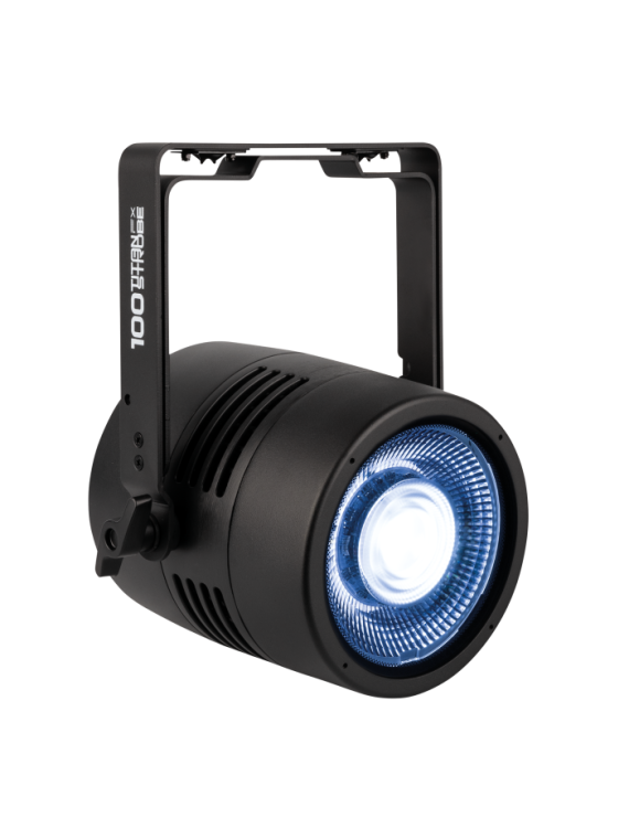 Stroboscope Showtec Titan Strobe 100FX LED de 100 W avec effet d’anneau LED RGBW