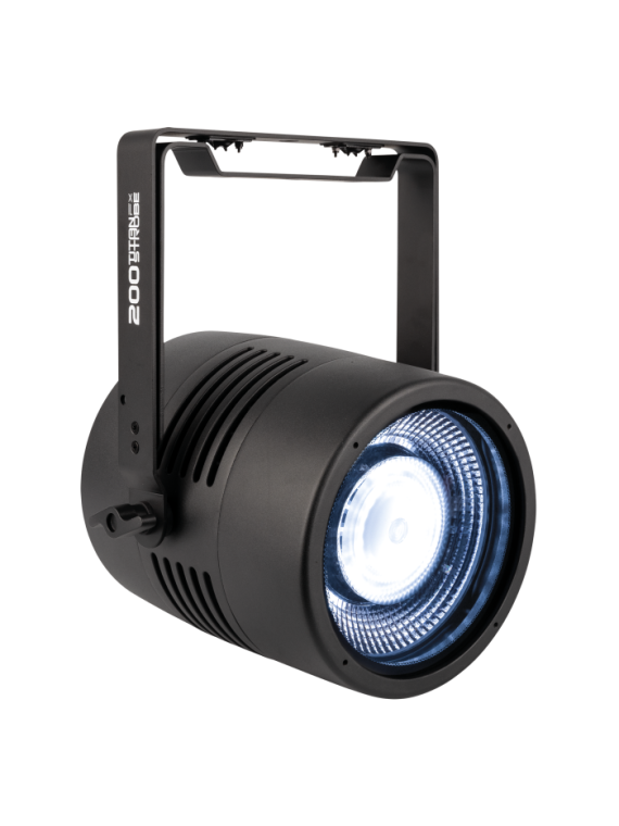 Stroboscope Showtec Titan Strobe 200FX LED de 200 W avec effet d’anneau LED RGBW