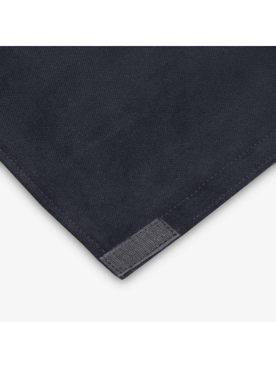 Jupe de finition pour plateforme en tissu velours noir ignifugé