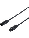 Cordon XLR M/F 10m HQ Pro IP65 Contact Or Seetronic Noir