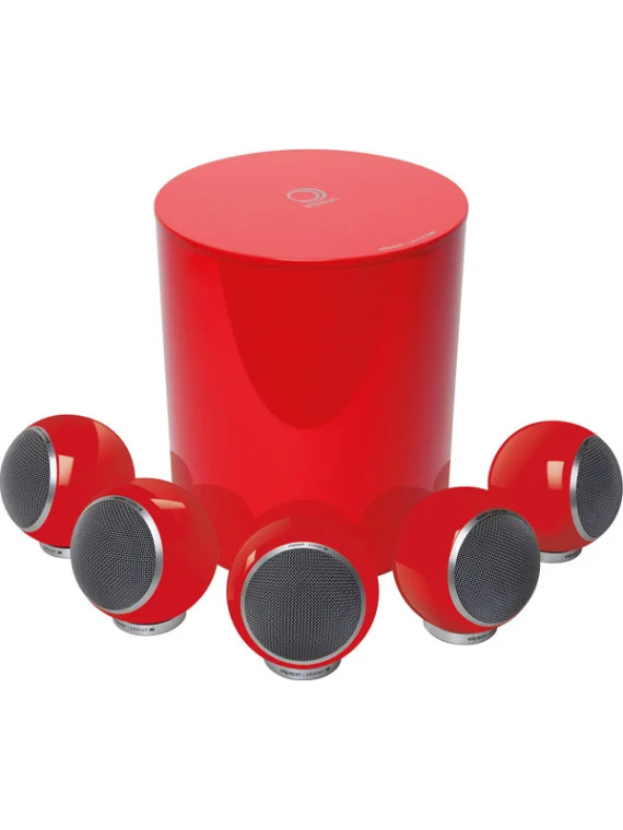 Pack Enceintes 5.1 ELIPSON PLANET M Rouge Laqué
