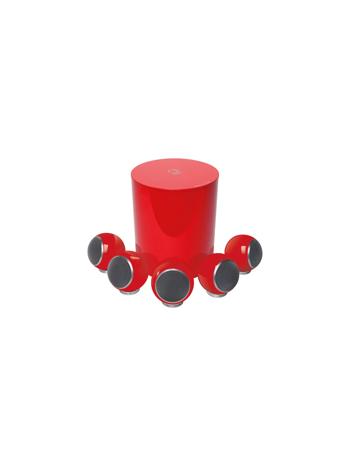 Pack Enceintes 5.1 ELIPSON PLANET M Rouge Laqué
